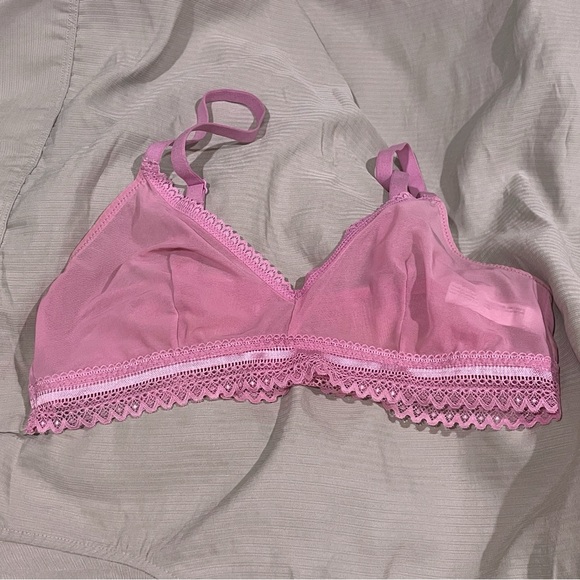 Auden Mesh Lace Trim Bralette (unlined) - Picture 3 of 4